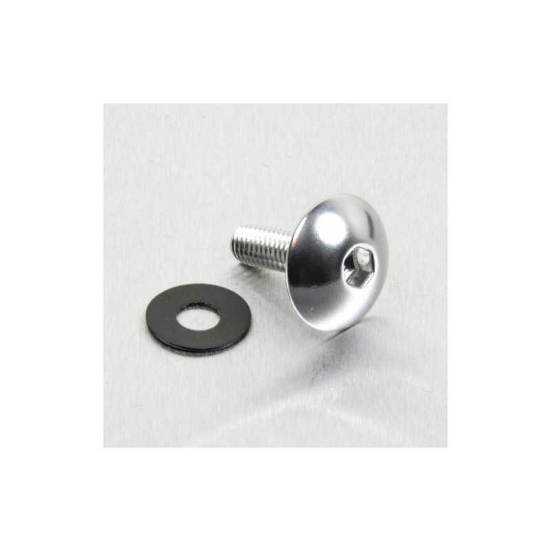 Aluminum screw xl head rounded  M5 x(0.8mm) x 16mm plata LFB5