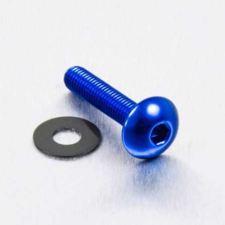 PRO-BOLT Tornillo de aluminio cabeza redondeada M5 x (0.8mm) 20mm azul LFB520B 49813