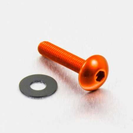 PRO-BOLT Tornillo de aluminio cabeza redondeada M5 x (0.8mm) 20mm naranja LFB5 49816