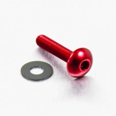 Round head aluminum screw  M5 x (0.8mm) x 20mm rojo LFB520R