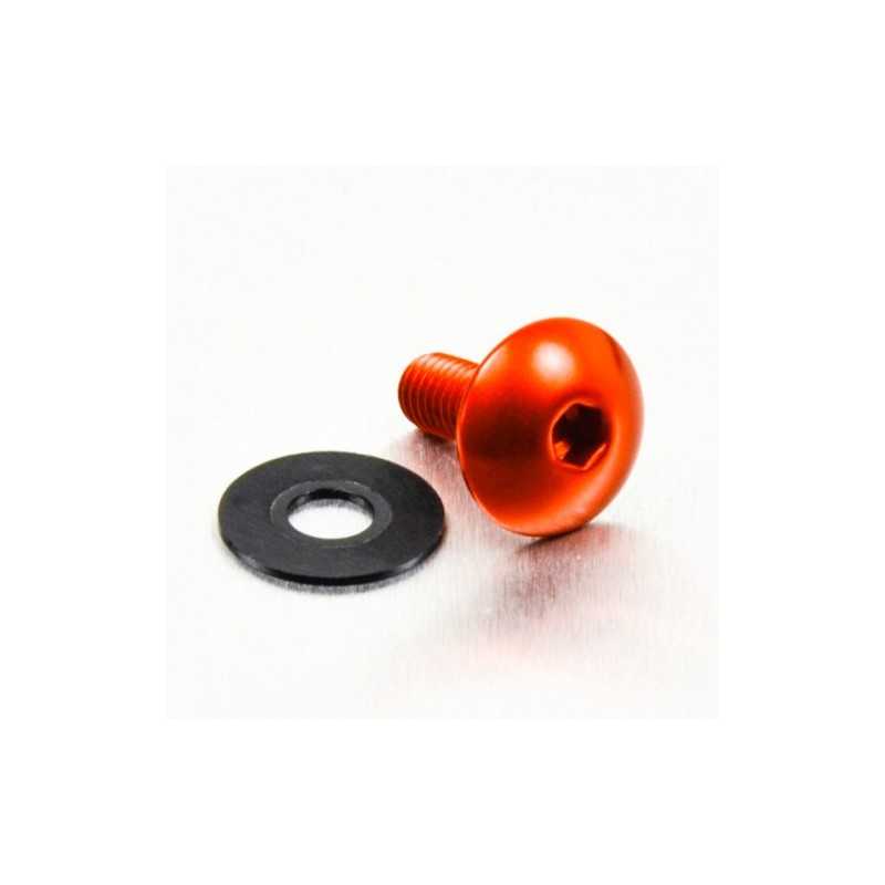 Round head aluminum screw  M6 x (1.00mm) x 16mm naranja LFB