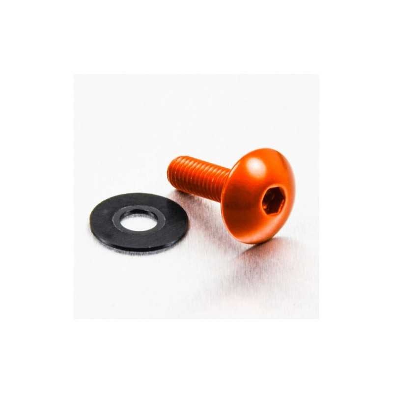 Round head aluminum screw  M6 x (1.00mm) x 20mm naranja LFB
