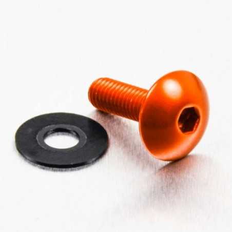 PRO-BOLT Tornillo de aluminio cabeza redondeada M6 x (1.00mm) 20mm naranja LFB 49831