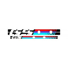 Strips bow stickers wheels vinyl stickers wheel  GS
