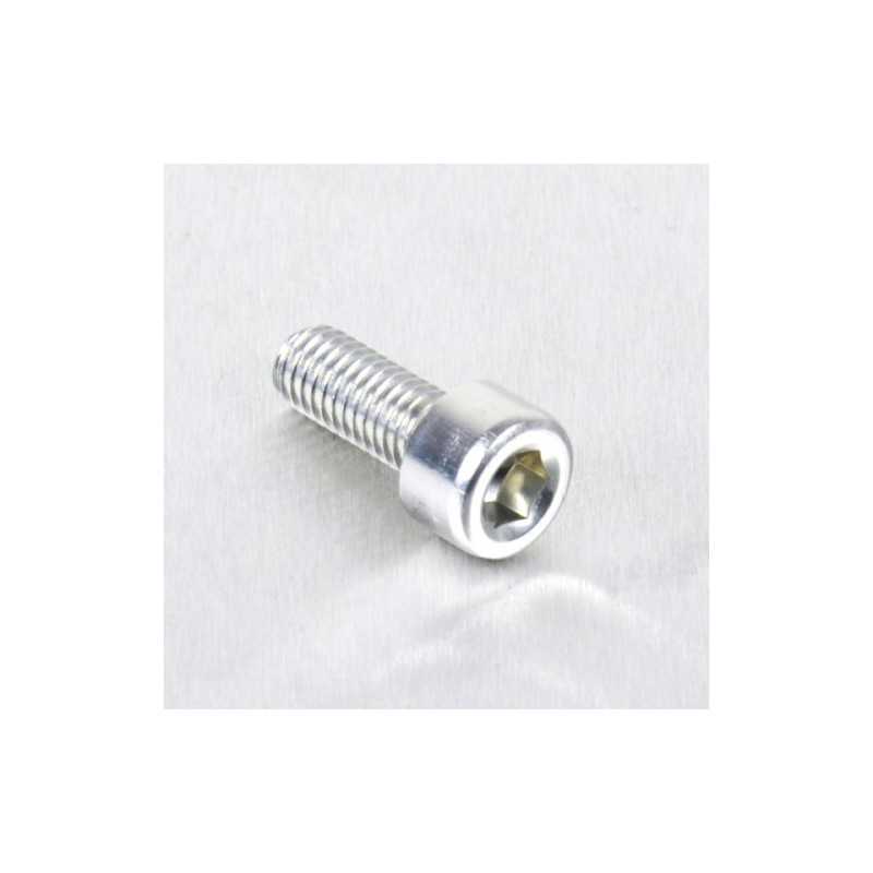 Cylindrical head aluminum screw  M5 x (0.8mm) x 12mm plata LPB512