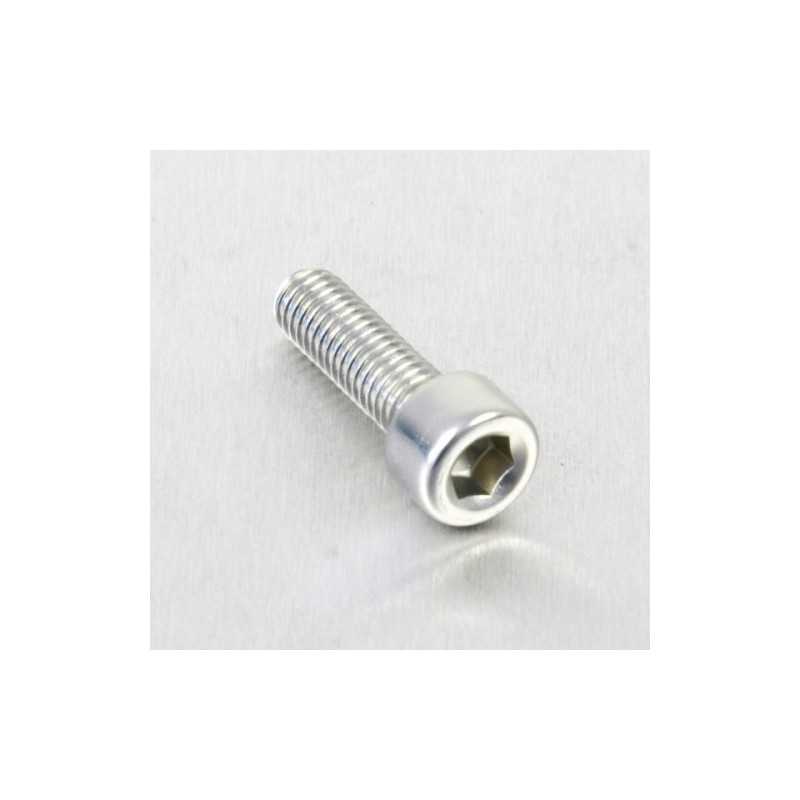 Cylindrical head aluminum screw  M5 x (0.8mm) x 16mm plata LPB516