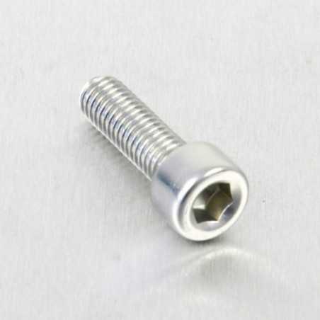 Cylindrical head aluminum screw  M5 x (0.8mm) x 16mm plata LPB516