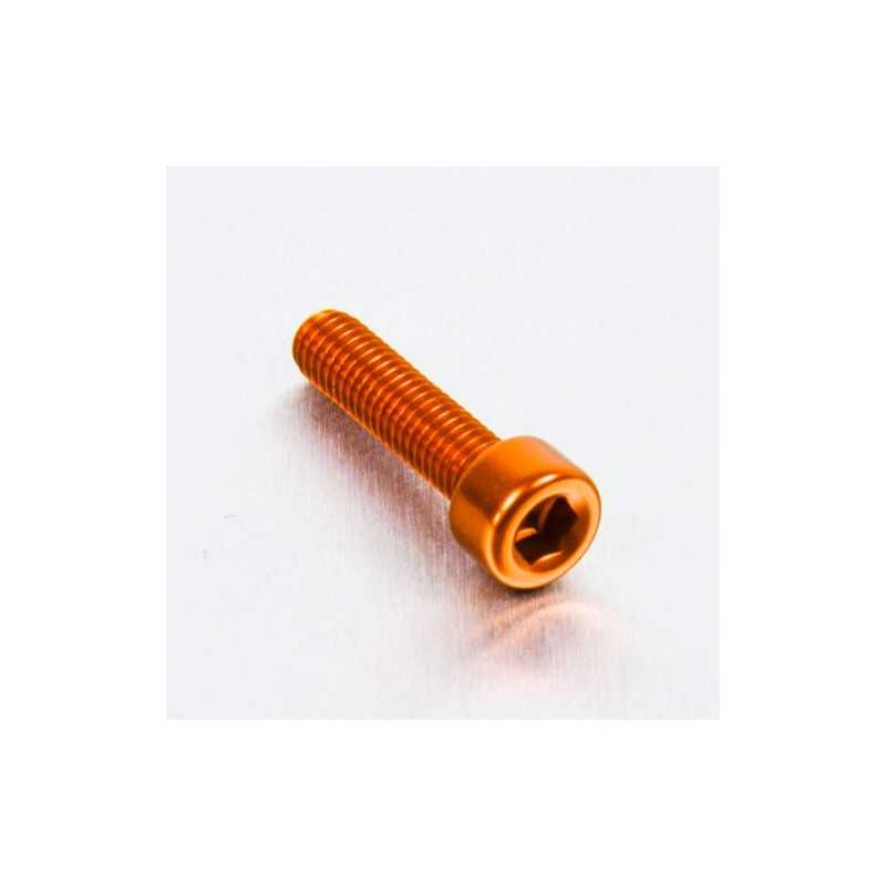 Cylindrical head aluminum screw  M5 x (0.8mm) x 20mm naranja LPB5