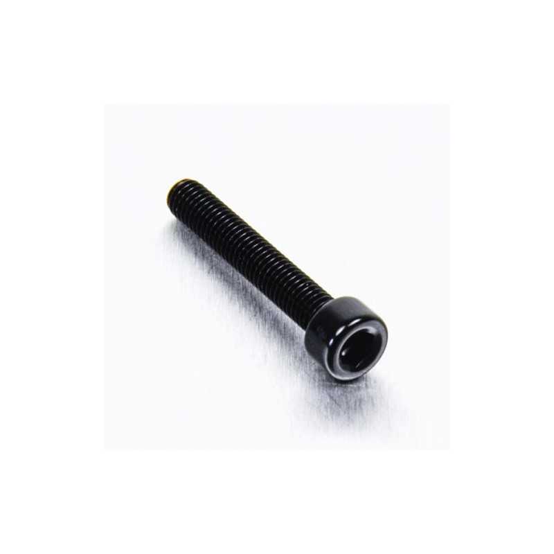 Cylindrical head aluminum screw  M5 x (0.8mm) x 30mm negro LPB530
