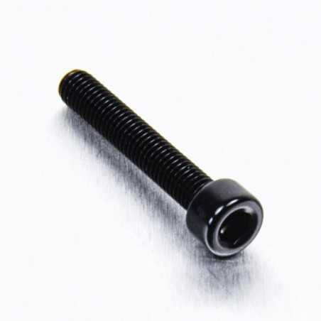 Cylindrical head aluminum screw  M5 x (0.8mm) x 30mm negro LPB530