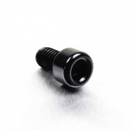 Cylindrical head aluminum screw  M6 x (1.00mm) x 10mm negro LPB61
