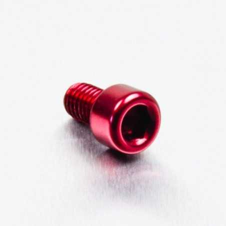 Cylindrical head aluminum screw  M6 x (1.00mm) x 10mm rojo LPB610
