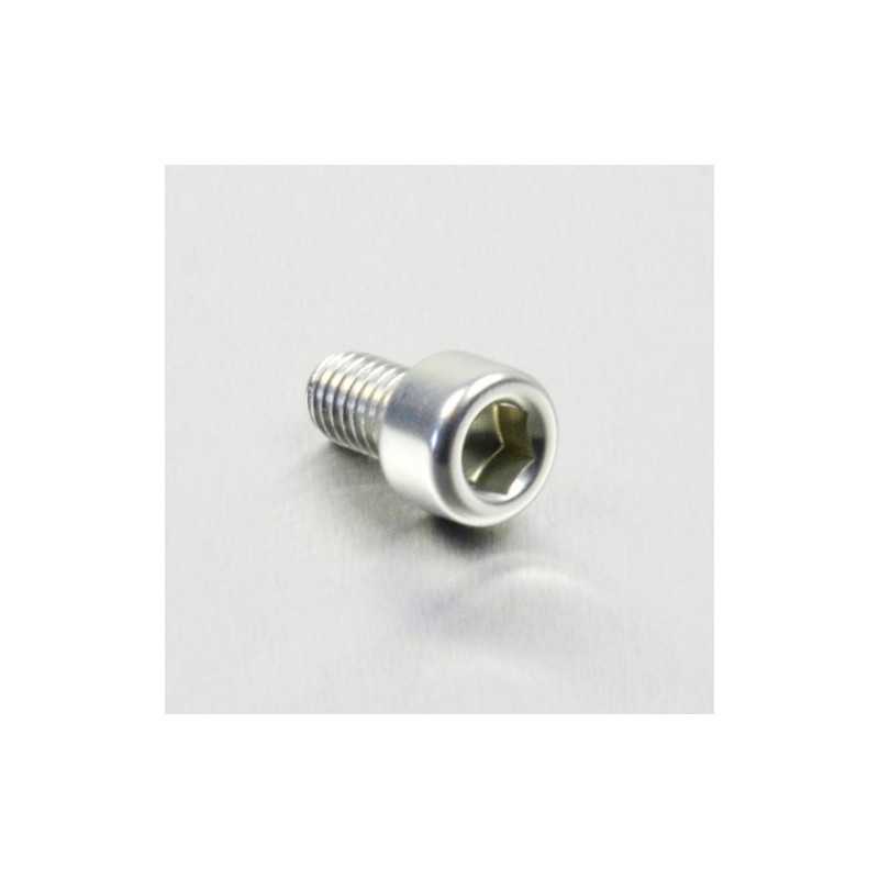 Cylindrical head aluminum screw  M6 x (1.00mm) x 10mm plata LPB61