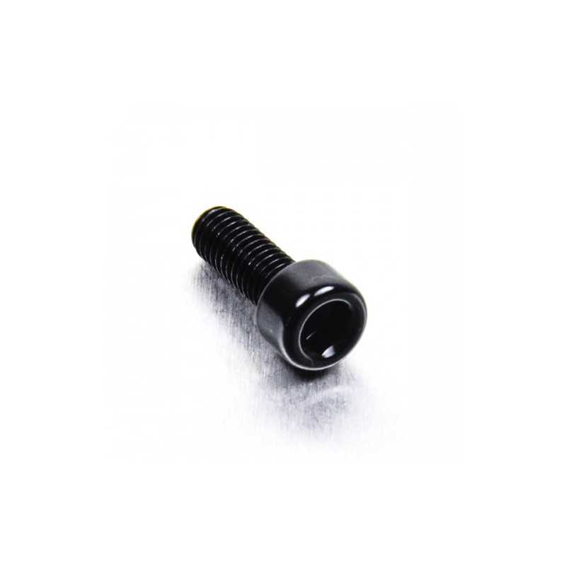 Cylindrical head aluminum screw  M6 x (1.00mm) x 16mm negro LPB61