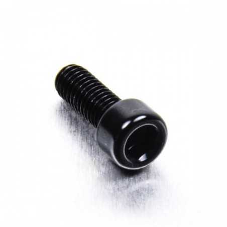 Cylindrical head aluminum screw  M6 x (1.00mm) x 16mm negro LPB61