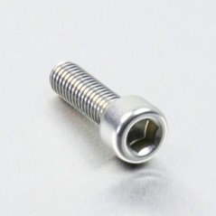 Cylindrical head aluminum screw  M6 x (1.00mm) x 20mm plata LPB62