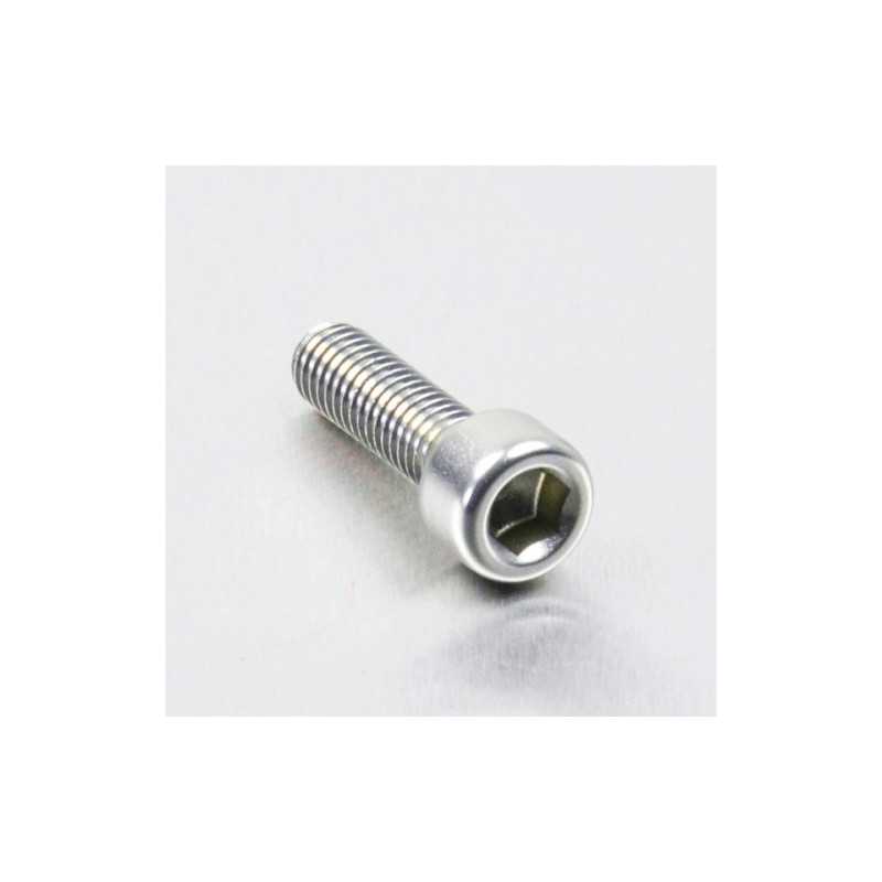 Cylindrical head aluminum screw  M6 x (1.00mm) x 20mm plata LPB62