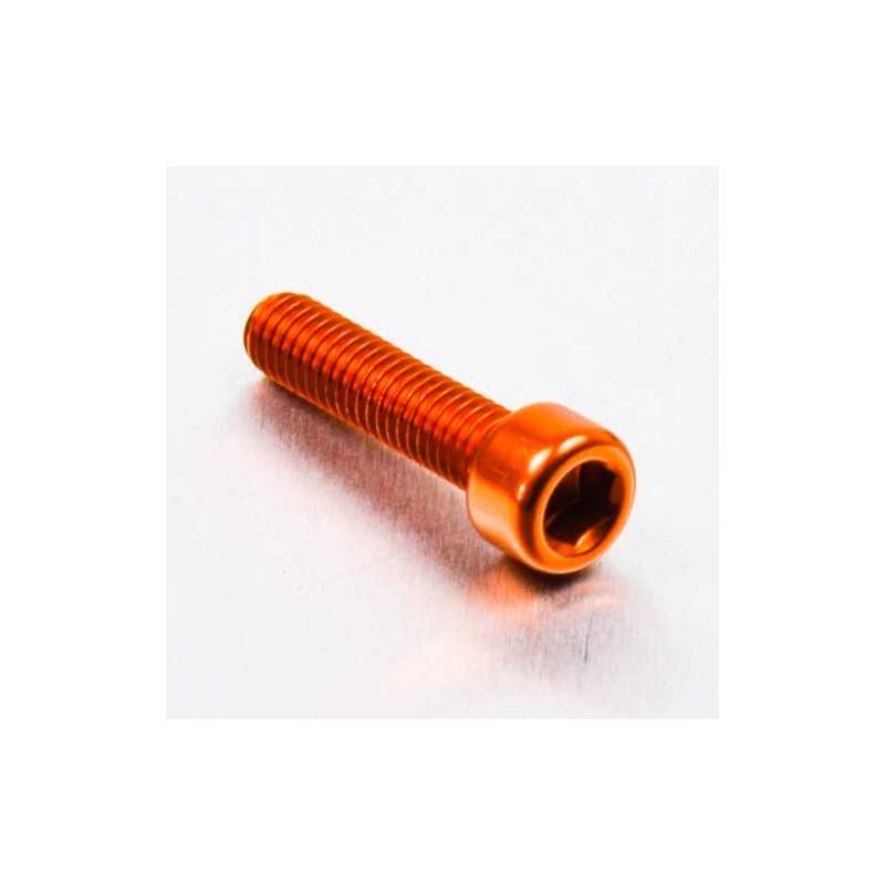 Cylindrical head aluminum screw  M6 x (1.00mm) x 25mm naranja LPB