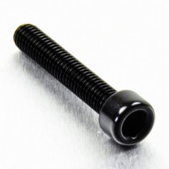 Cylindrical head aluminum screw  M6 x (1.00mm) x 35mm negro LPB63