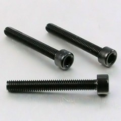 Cylindrical head aluminum screw  M6 x (1.00mm) x 45mm negro LPB64