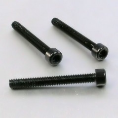 Cylindrical head aluminum screw  M6 x (1.00mm) x 50mm negro LPB65