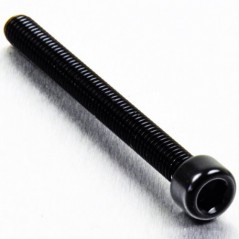 Cylindrical head aluminum screw  M6 x (1.00mm) x 65mm negro LPB66