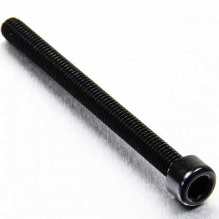 Cylindrical head aluminum screw  M6 x (1.00mm) x 70mm negro LPB67