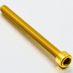 Cylindrical head aluminum screw  M6 x (1.00mm) x 70mm oro LPB670G
