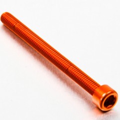 Cylindrical head aluminum screw  M6 x (1.00mm) x 80mm naranja LPB
