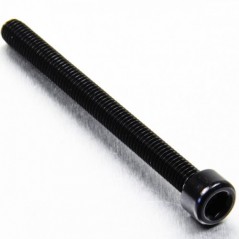 Cylindrical head aluminum screw  M6 x (1.00mm) x 80mm negro LPB68