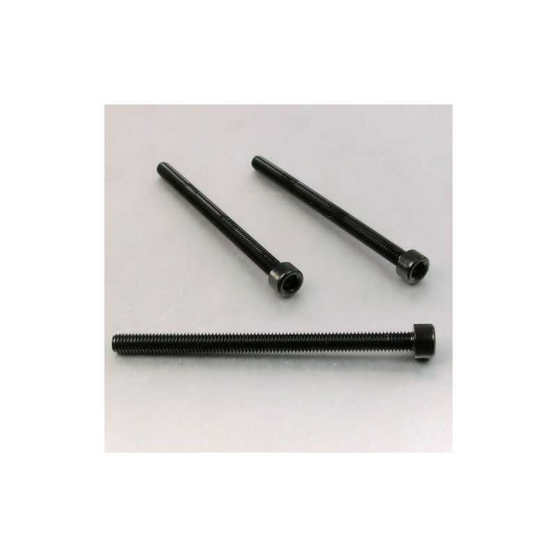 Cylindrical head aluminum screw  M6 x (1.00mm) x 85mm negro LPB68