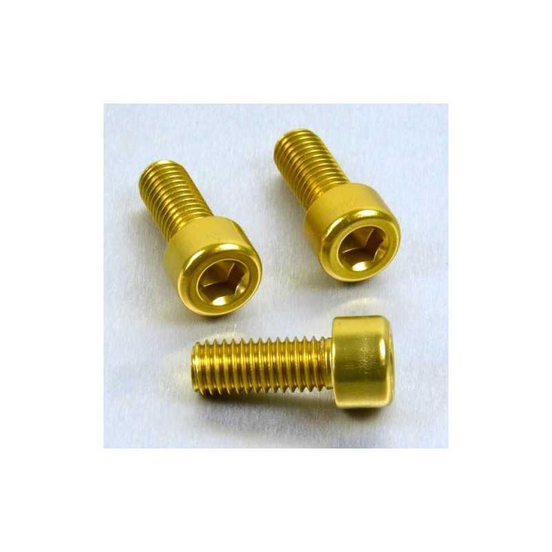 PRO-BOLT Tornillo de aluminio cabeza cilíndrica M8 x (1.25mm) 20mm oro LPB820G 50062