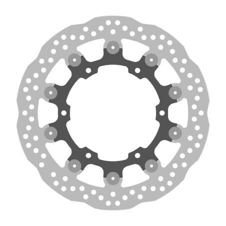 kyykkyntakki edellinen/takana virtaava rautioitettu 294x ø298 x ø132 x 5 mm