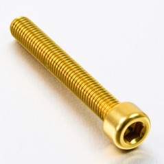 Cylindrical head aluminum screw  M8 x (1.25mm) x 60mm oro LPB860G