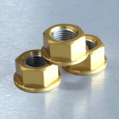 Aluminum nut  12mm oro LSPN12G