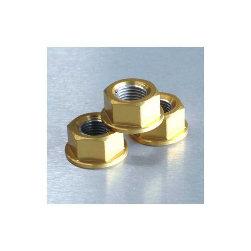 Aluminum nut  12mm oro LSPN12G
