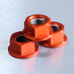 Aluminum nut  12mm naranja LSPN12O