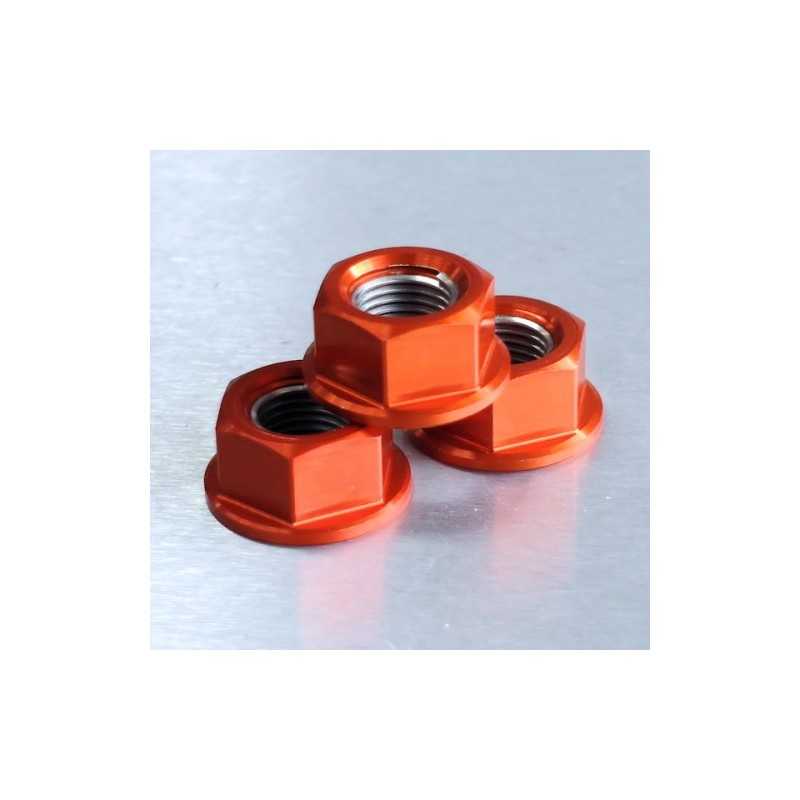 Aluminum nut  12mm naranja LSPN12O