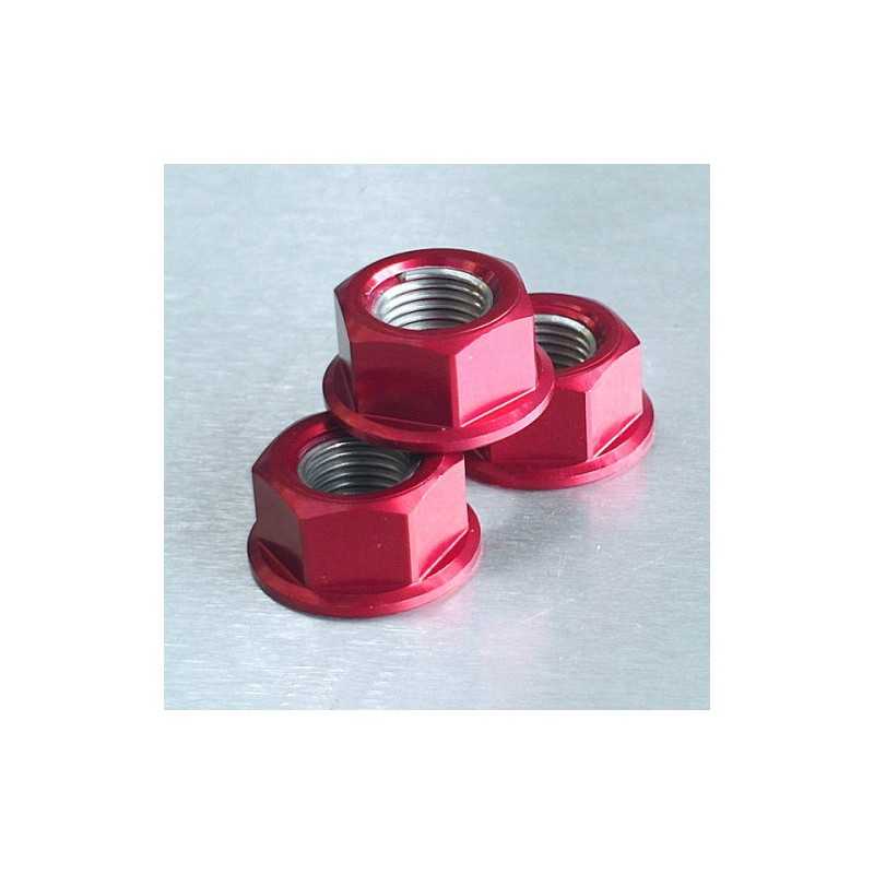 Aluminum nut  12mm rojo LSPN12R