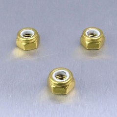 Self-locking aluminum nut  M5 oro LNYN5G
