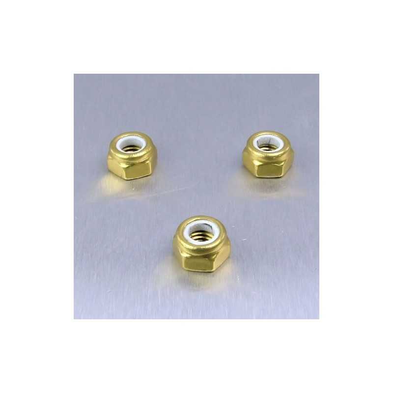 Self-locking aluminum nut  M5 oro LNYN5G