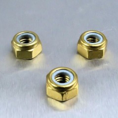Self-locking aluminum nut  M6 oro LNYN6G