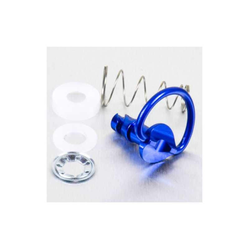 1/4 turn aluminum quick screw  17mm azul LQRCLIP17B