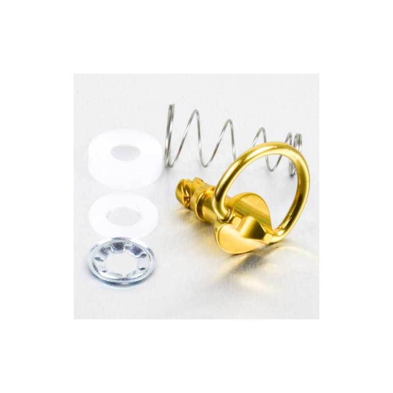 PRO-BOLT Tornillo rápido de aluminio 1/4 vuelta 17mm oro LQRCLIP17G 50125