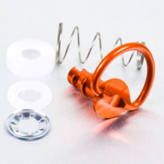 1/4 turn aluminum quick screw  17mm naranja LQRCLIP17O