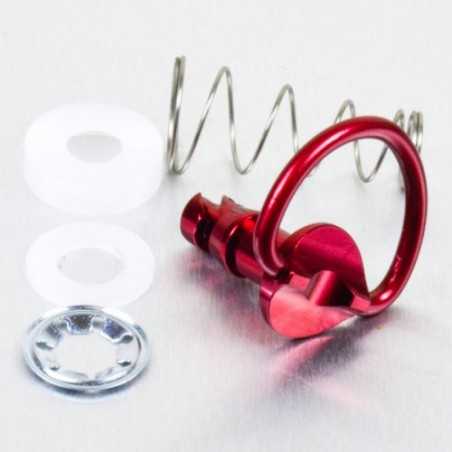 1/4 turn aluminum quick screw  17mm rojo LQRCLIP17R