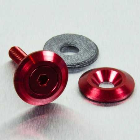 Countersunk aluminum washer  M5 (19mm ØExt.) rojo LWAC5R