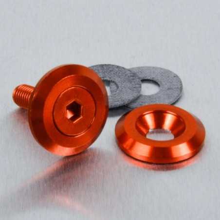 Countersunk aluminum washer  M6 naranja LWAC6-19O