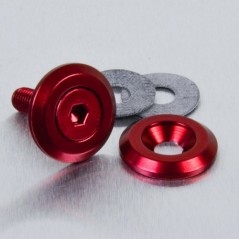 PRO-BOLT Arandela de aluminio avellanada M6 rojo LWAC6-19R 50157