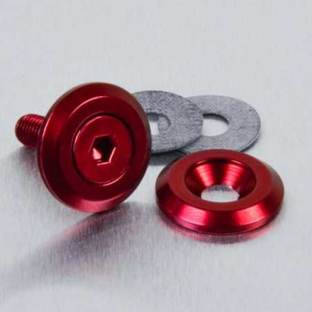 Countersunk aluminum washer  M6 rojo LWAC6-19R